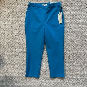 Rachel Zoe Vibrant Blue High Rise Slim Leg Cropped Pants Size 8